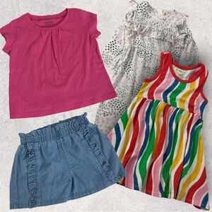 NEW Nordstrom Clothing Lot Dress One Piece Shorts T-Shirt Sizes 2, 2T and‎ 24M